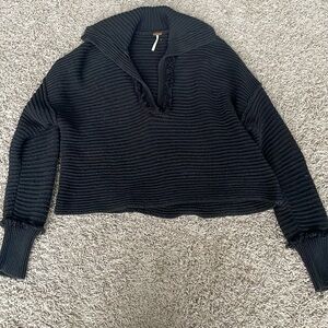 Free people oversized V-neck sweater
